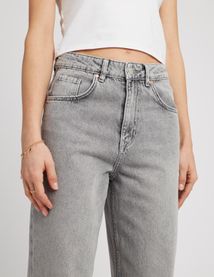 Jean baggy à revers