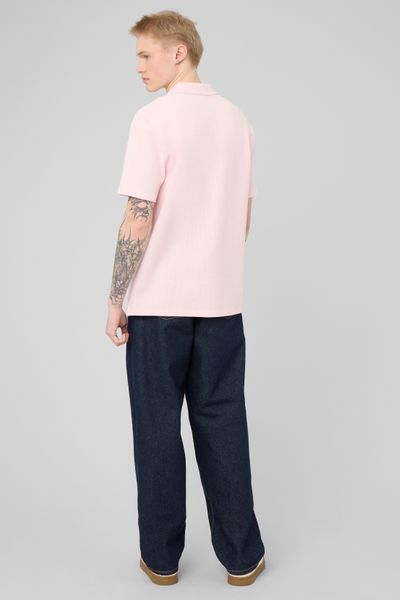 Polo mati&egrave;re gaufr&eacute;e