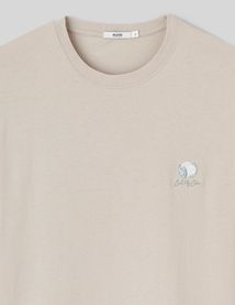 T-shirt brodé à message