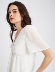 Blouse en plumetis