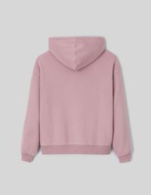 Sweat col capuche uni