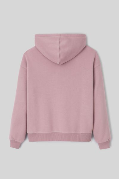 Sweat col capuche uni