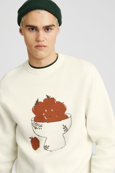 Pull imprimé pommes
