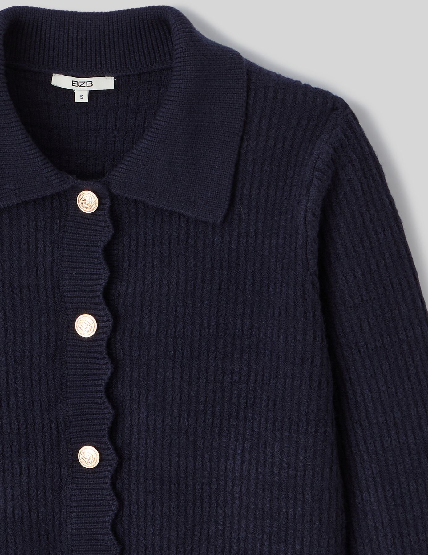 Gilet col polo boutonné