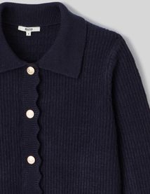 Gilet col polo boutonné