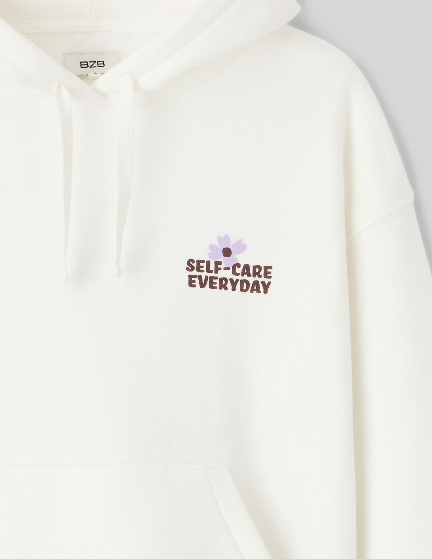Sweat col capuche imprimé