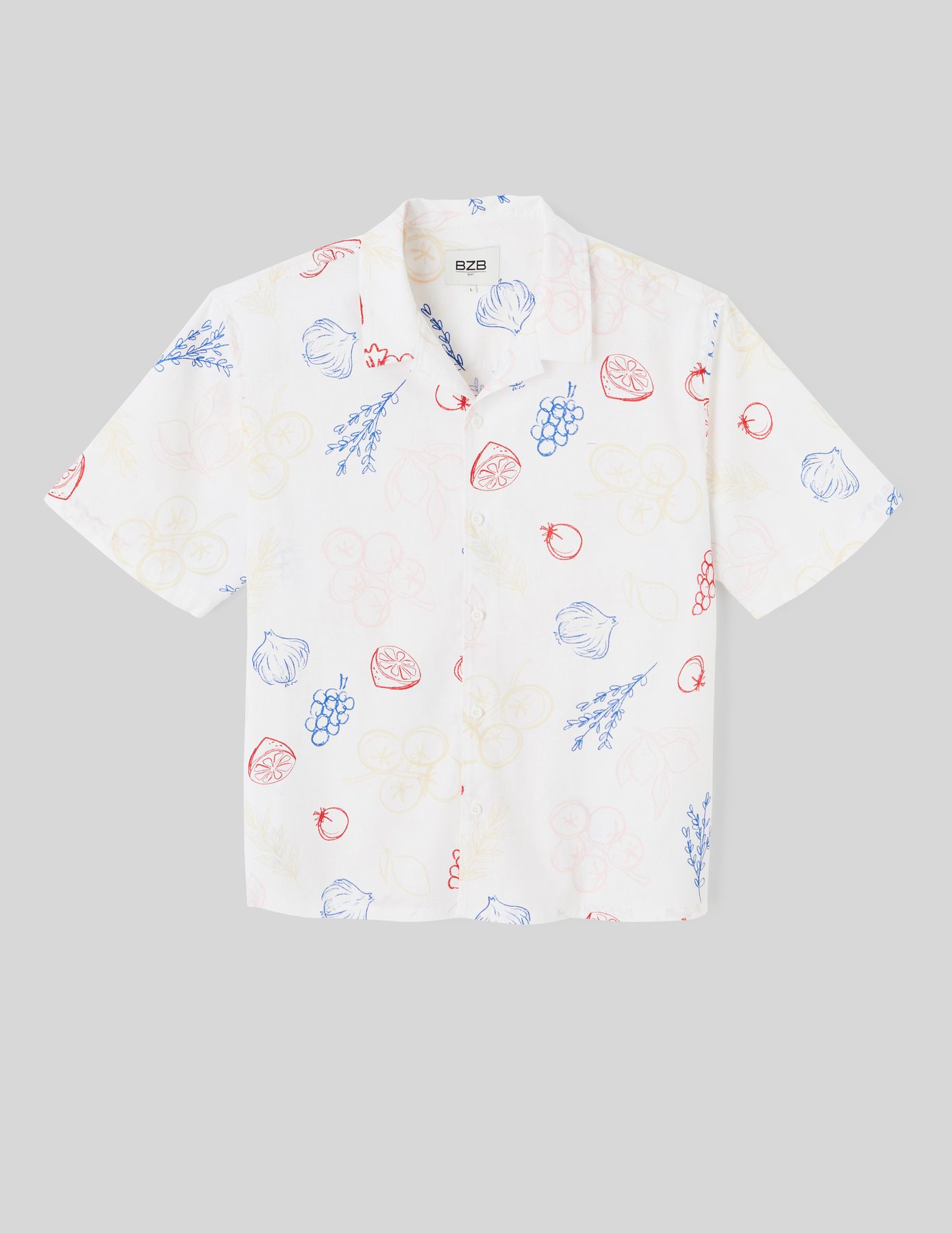Chemise manches courtes imprimée