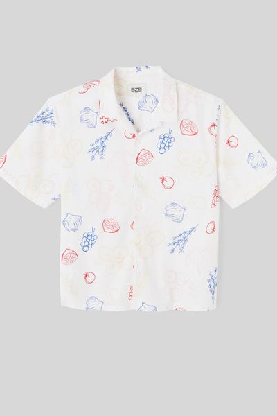 Chemise manches courtes imprimée
