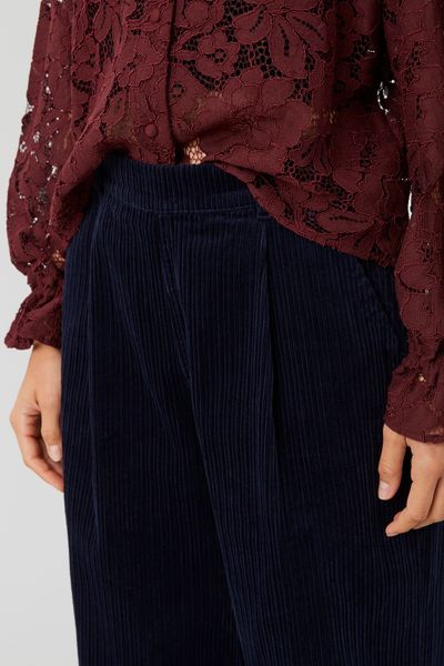 Pantalon velours pinces