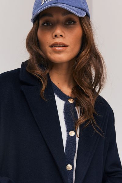 Manteau long en laine