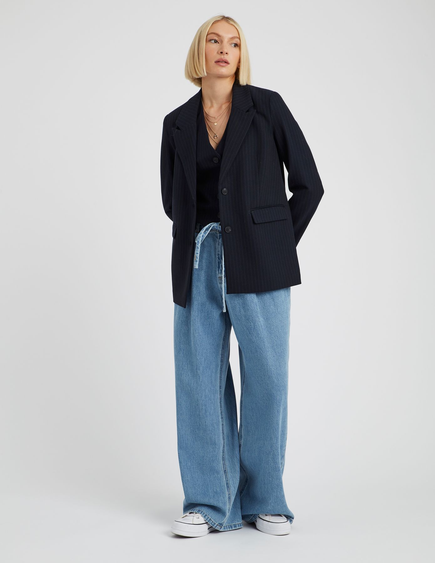 Gilet de costume rayé