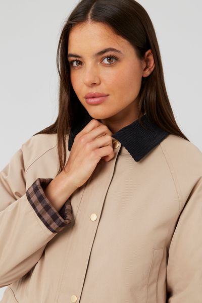 Veste avec col velours côtelé