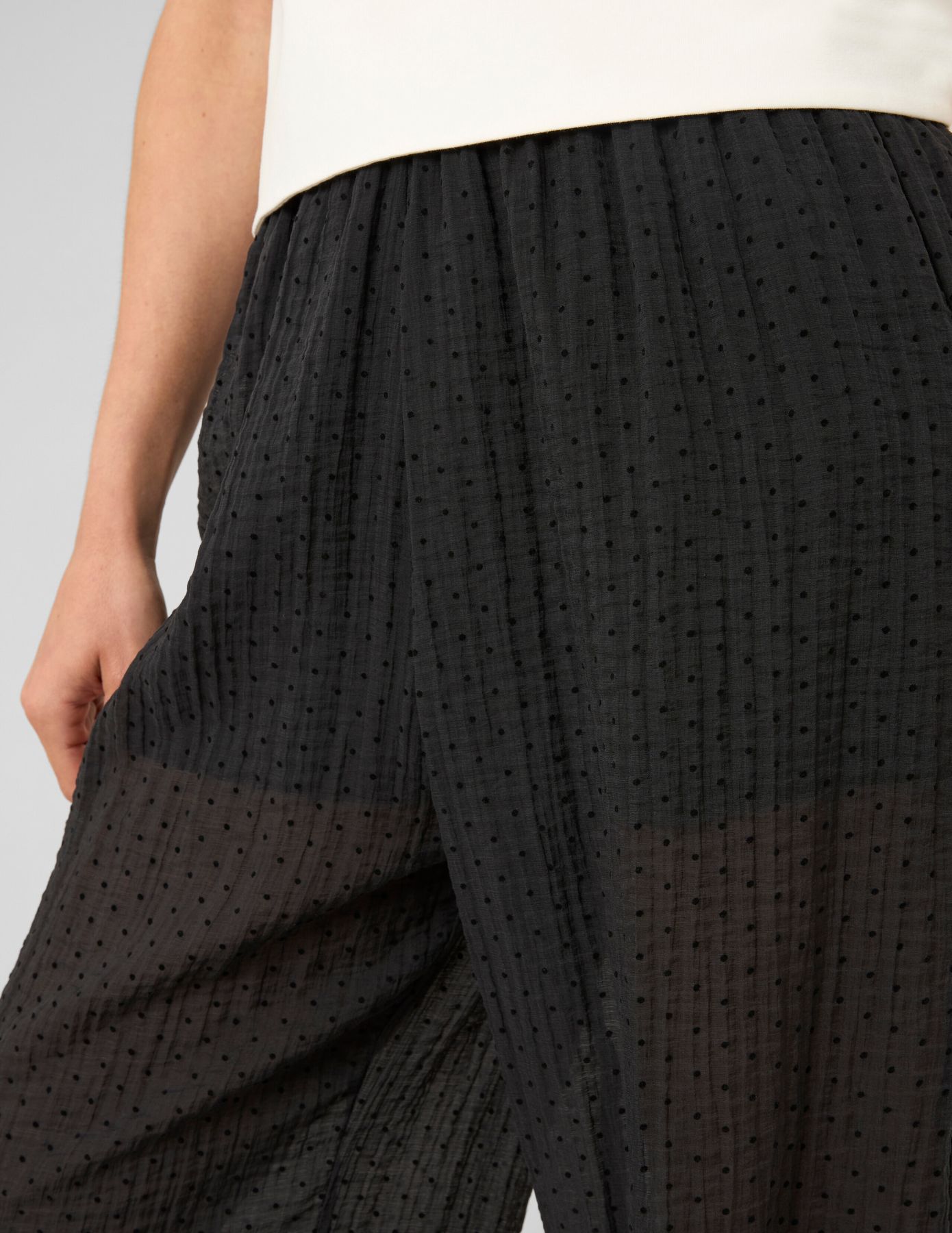 Pantalon bouffant plumetis