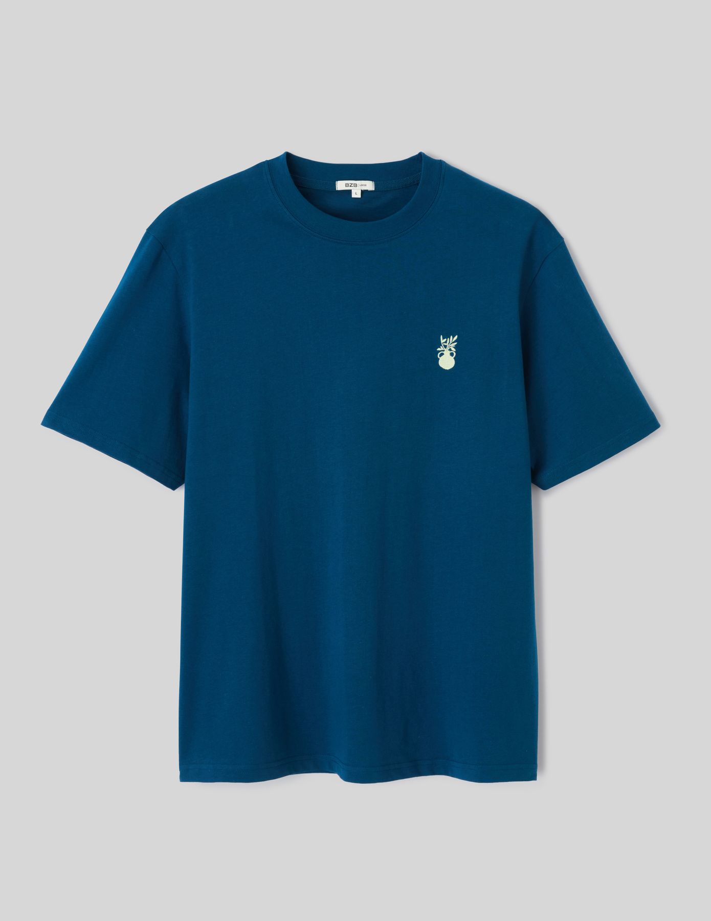 T-shirt broderie poitrine