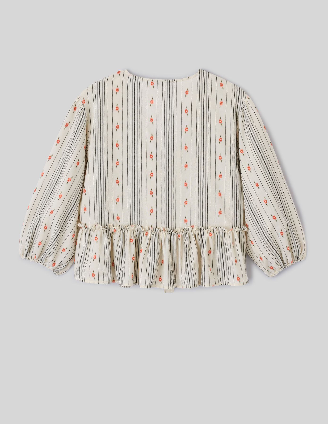 Blouse imprim&eacute;e &agrave; nouer