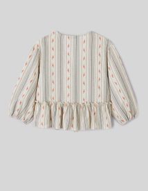 Blouse imprim&eacute;e &agrave; nouer