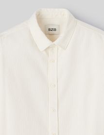 Chemise droite en velours