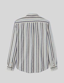 Chemise rayée droite