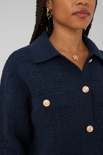 Gilet boutonn&eacute; col polo
