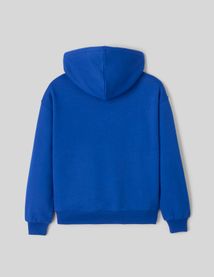 Sweat col capuche uni