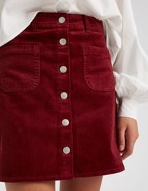 Jupe courte velours