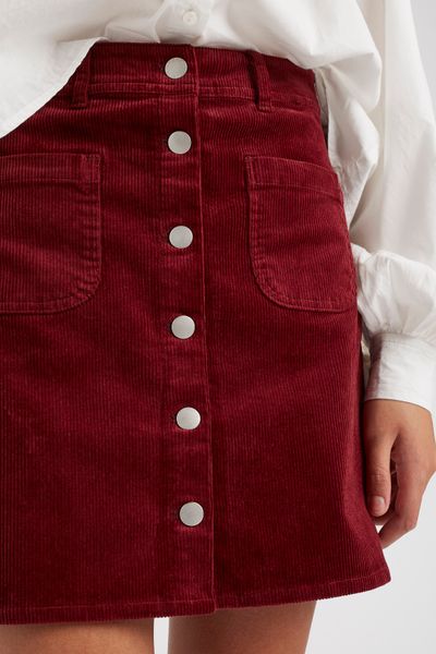 Jupe courte velours