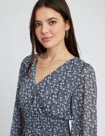 Robe courte imprimée