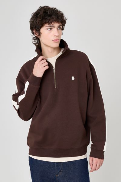 Sweat col montant à bande