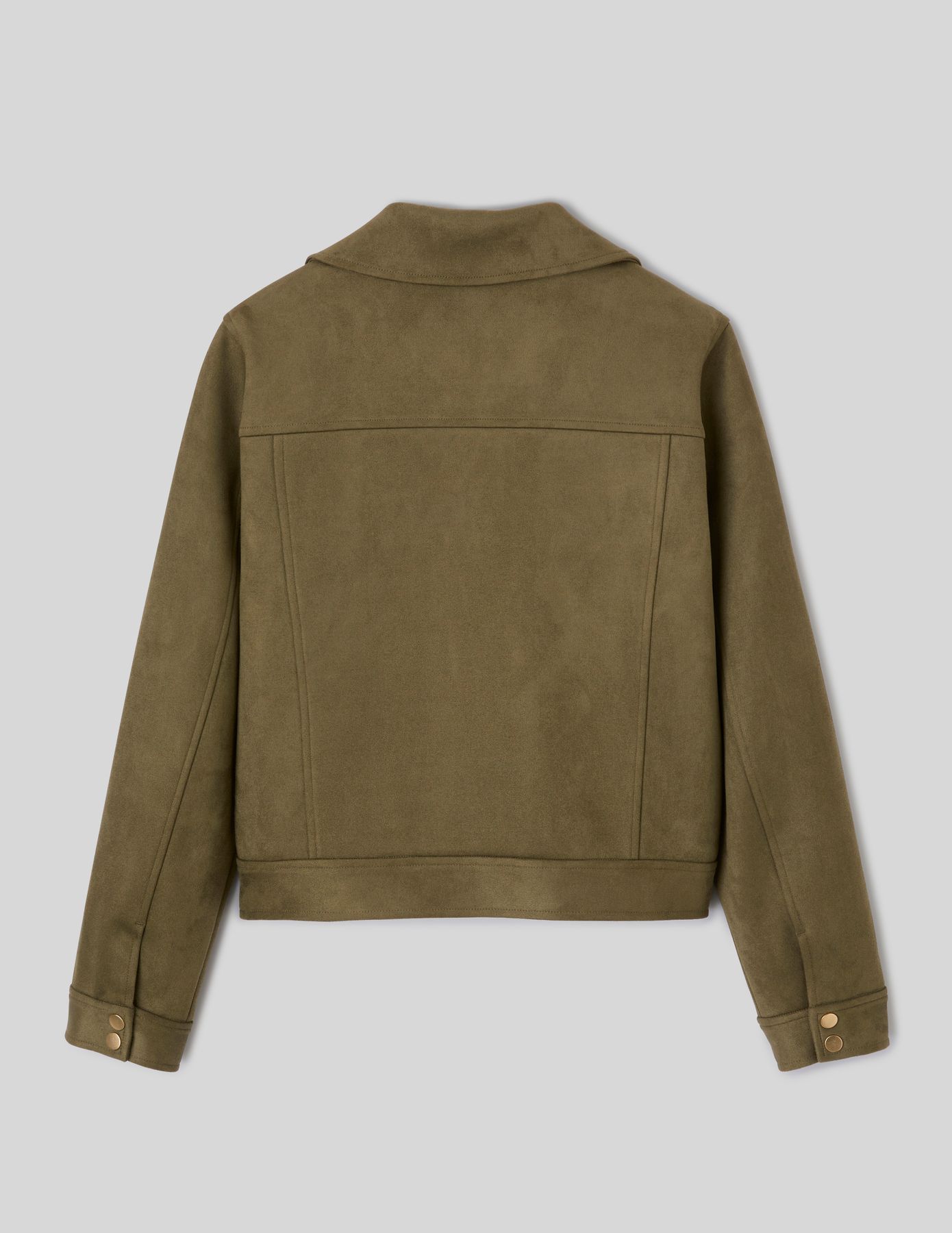Veste zipp&eacute;e en su&eacute;dine