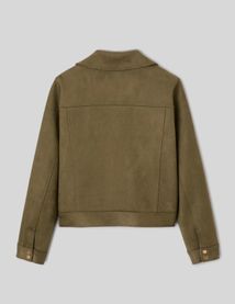 Veste zipp&eacute;e en su&eacute;dine