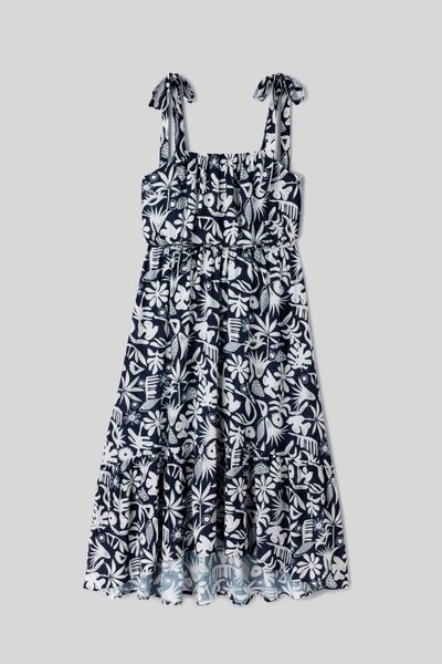 Robe longue imprimée
