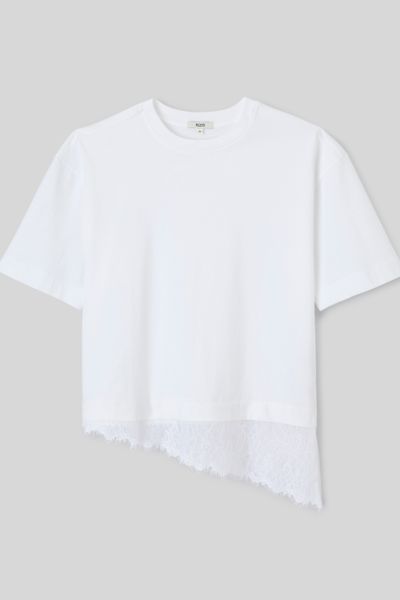 T-shirt avec empi&egrave;cement en dentelle