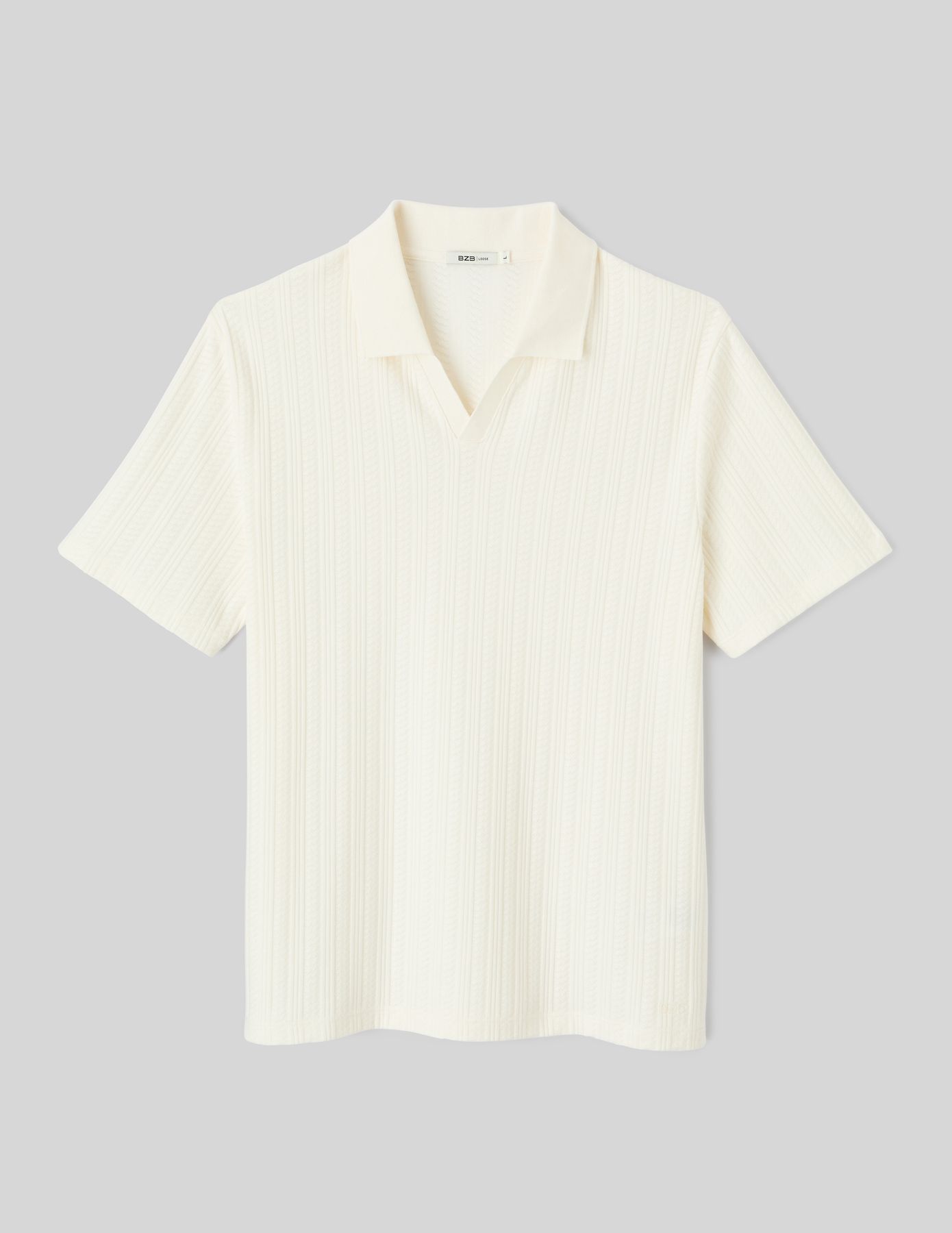 Polo matière fantaisie