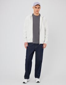 Sweat zippé ouverture double