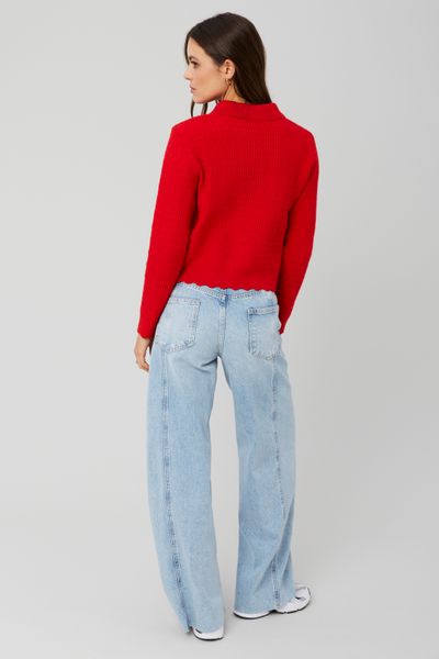 Gilet col polo boutonné