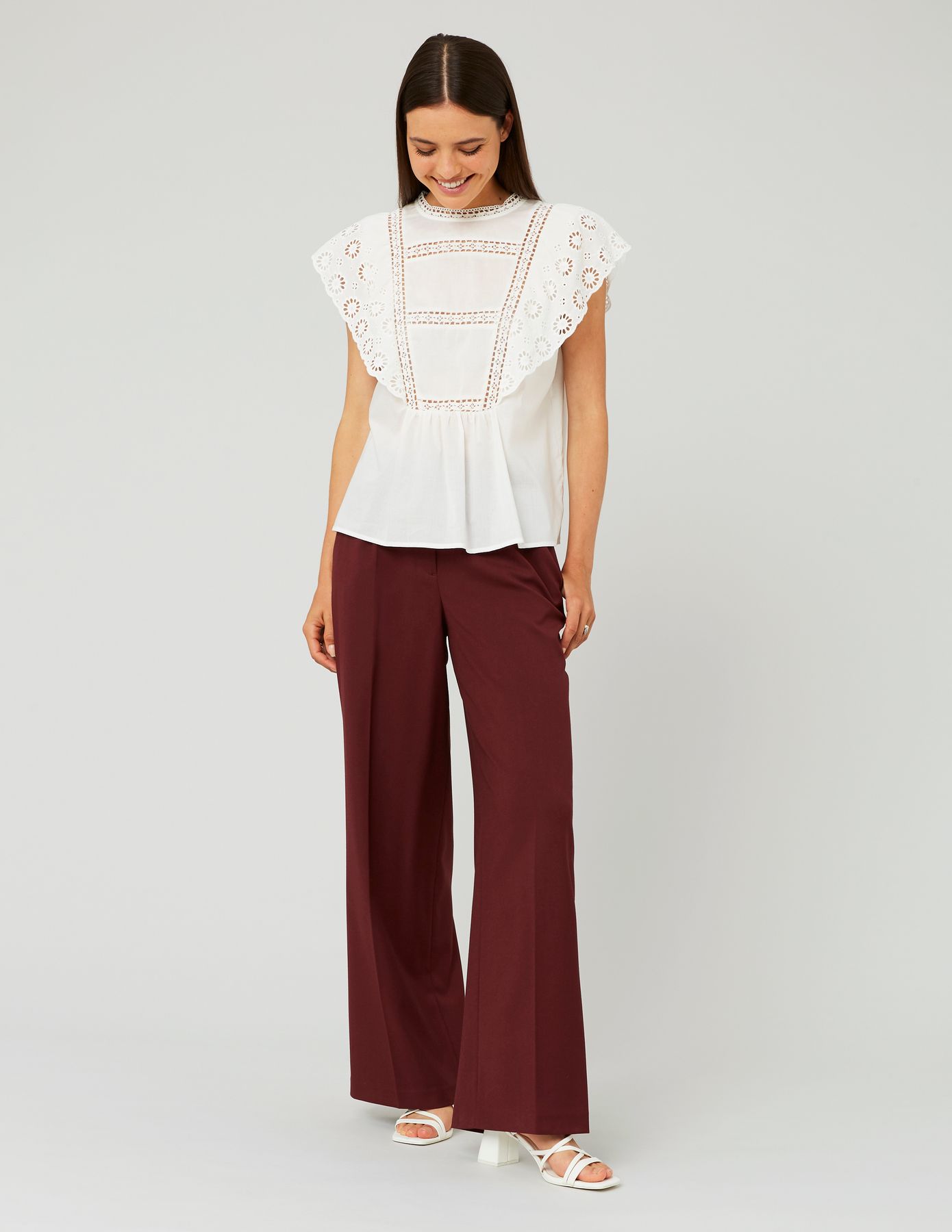 Blouse en broderie anglaise