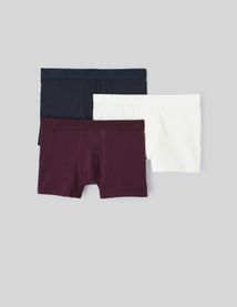 Lot de 3 boxers unis