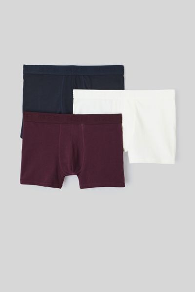 Lot de 3 boxers unis
