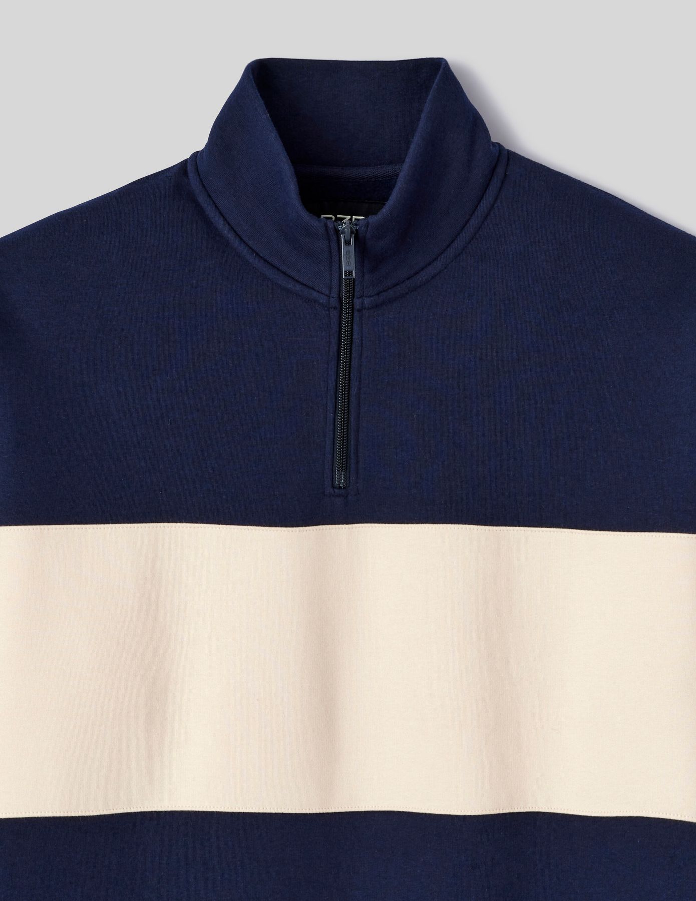 Sweat col montant colorblock