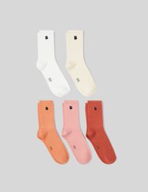 Lot de 5 paires de chaussettes broderie