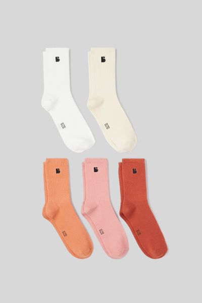 Lot de 5 paires de chaussettes broderie