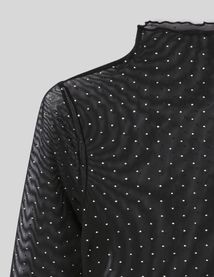 T-shirt r&eacute;sille strass