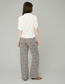 Pantalon fluide droit imprimé