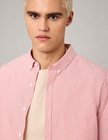 Chemise rayée droite