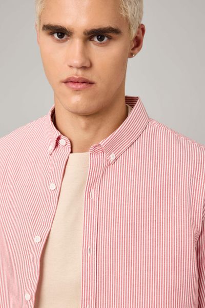Chemise rayée droite