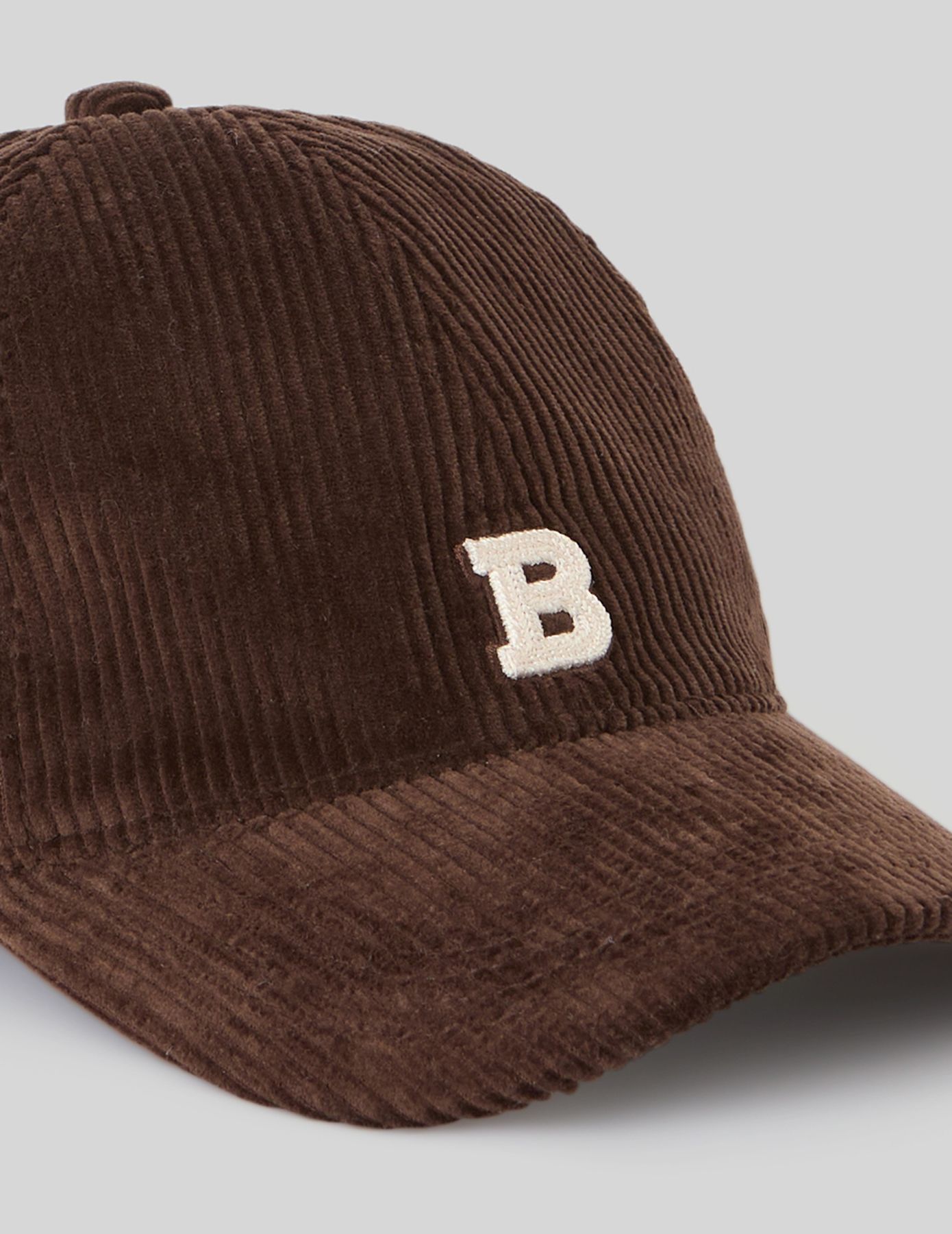 Casquette en velours côtelé