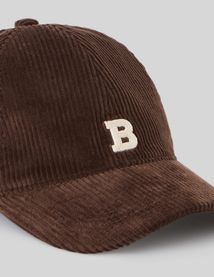 Casquette en velours côtelé