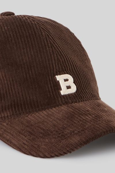 Casquette en velours côtelé