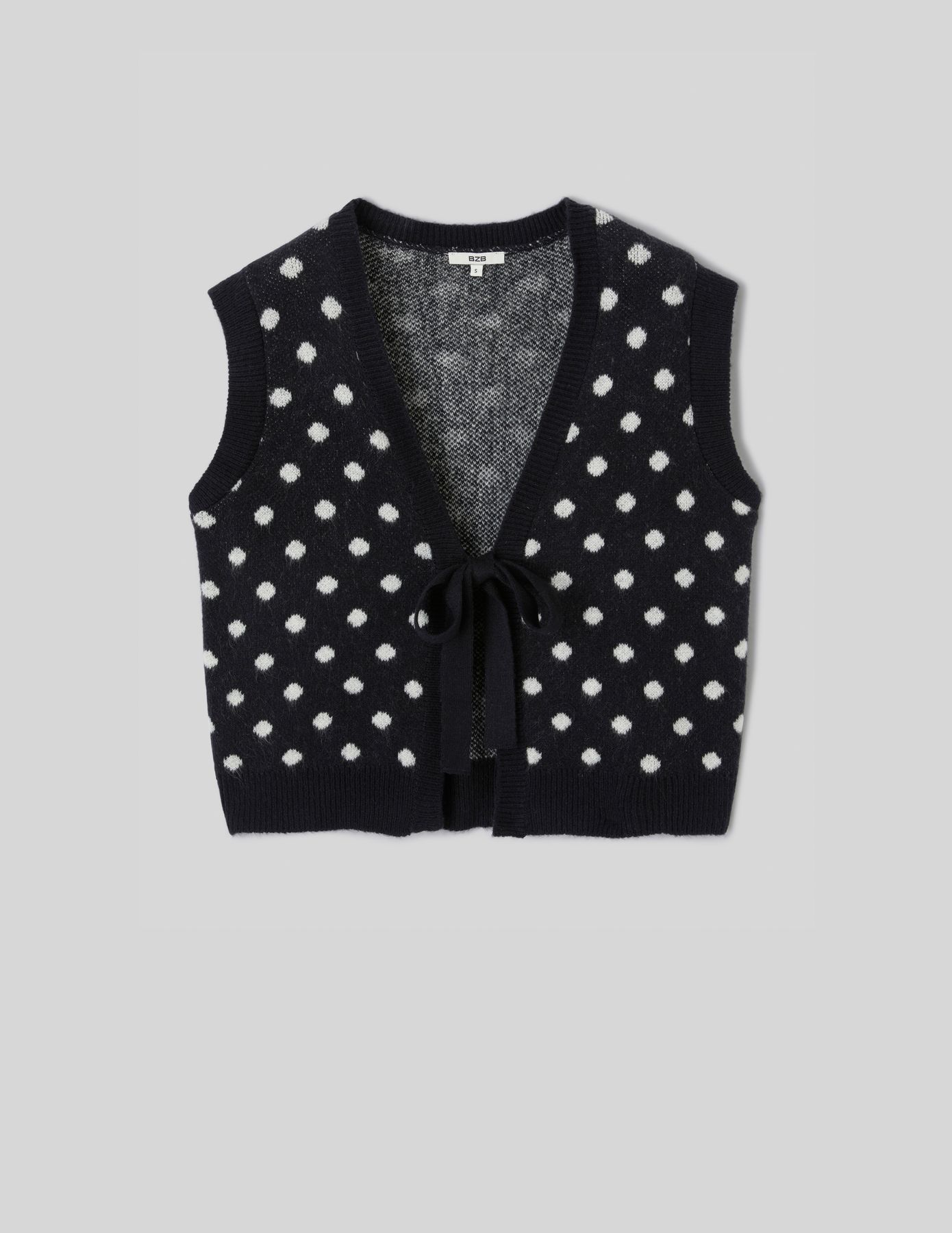 Gilet sans manches &agrave; nouette