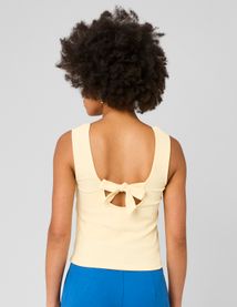 D&eacute;bardeur avec d&eacute;tail de n&oelig;ud au dos